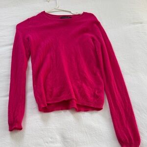 Bright Pink Cashmere Sweater